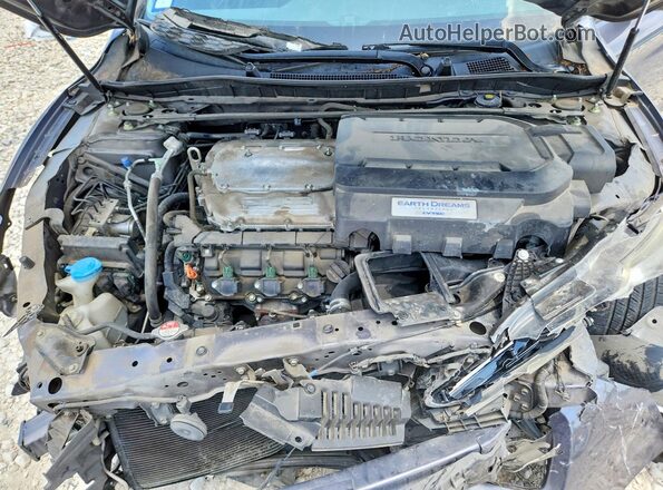 1HGCR3F80GA009711 2016 HONDA ACCORD Серый Вид задней части салона