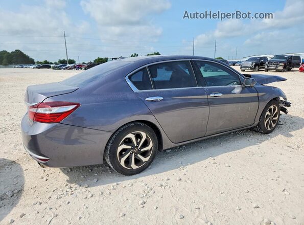 1HGCR3F80GA009711 2016 HONDA ACCORD Серый Задняя правая четверть