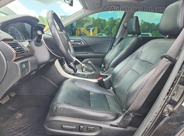 1HGCR3F80GA024497 2016 HONDA ACCORD Black Front interior view