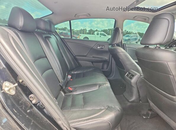 1HGCR3F80GA024497 2016 HONDA ACCORD Black Rear seats view