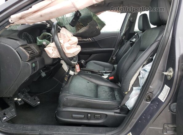1HGCR3F80HA013159 2017 HONDA ACCORD Серый Вид салона спереди