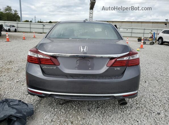 1HGCR3F80HA013159 2017 HONDA ACCORD Серый Вид сзади