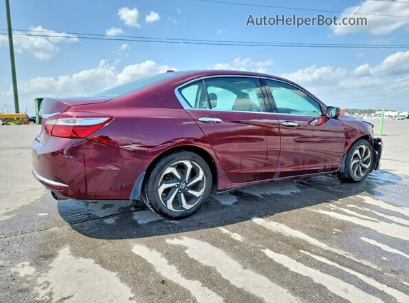 1HGCR3F80HA013680 2017 HONDA ACCORD Burgundy Задня права чверть