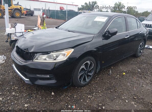 1HGCR3F81HA003286 2017 HONDA ACCORD Black Przód lewy