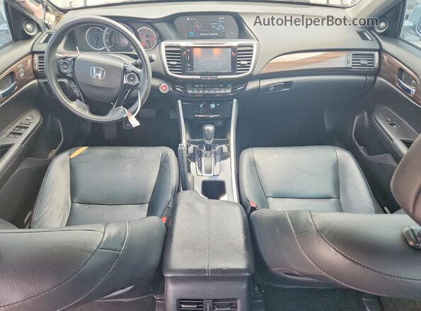 1HGCR3F82GA021102 2016 HONDA ACCORD Silver Dashboard view