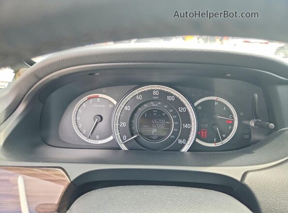 1HGCR3F82GA021102 2016 HONDA ACCORD Silver Instrument cluster view