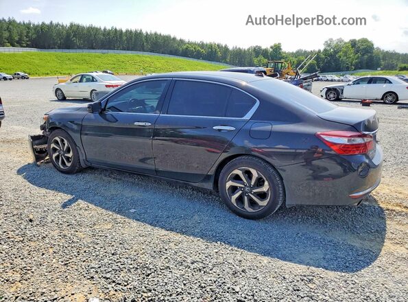 1HGCR3F82GA025473 2016 HONDA ACCORD Black Tył lewy