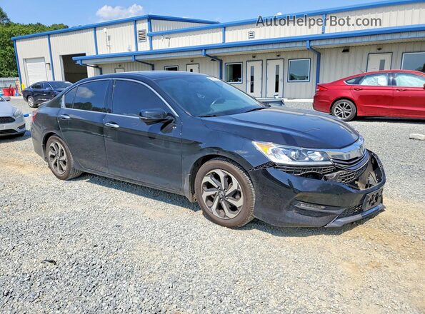 1HGCR3F82GA025473 2016 HONDA ACCORD Black Przód prawy