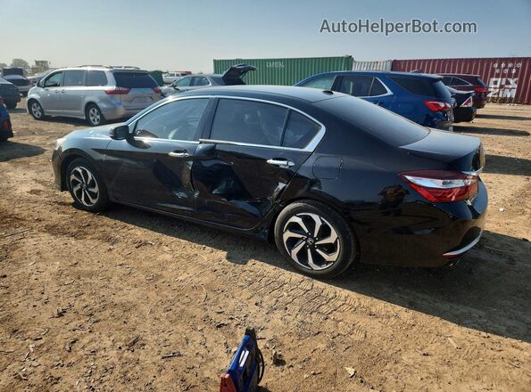 1HGCR3F83HA009106 2017 HONDA ACCORD Black Rear left