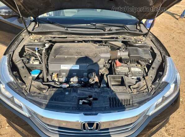 1HGCR3F83HA009106 2017 HONDA ACCORD Black Engine compartment view