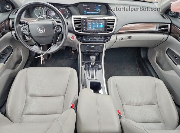 1HGCR3F83HA031932 2017 HONDA ACCORD Silver Widok deski rozdzielczej
