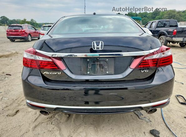 1HGCR3F84GA019383 2016 HONDA ACCORD Black Vista trasera