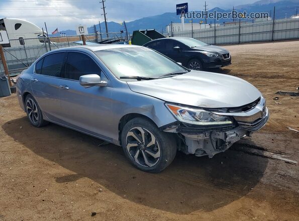 1HGCR3F85HA035240 2017 HONDA ACCORD Серебряный Передняя правая четверть