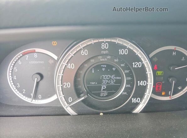 1HGCR3F85HA035240 2017 HONDA ACCORD Серебряный Вид щитка приборов