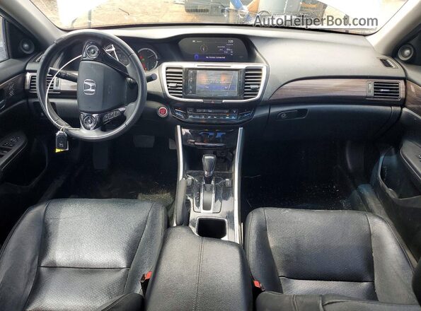 1HGCR3F85HA035240 2017 HONDA ACCORD Серебряный Вид панели приборов
