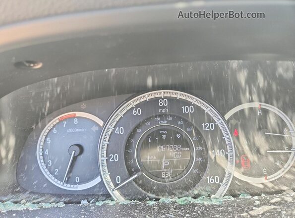 1HGCR3F86GA033009 2016 HONDA ACCORD Gray Սարքավորումների վահանակի տեսք