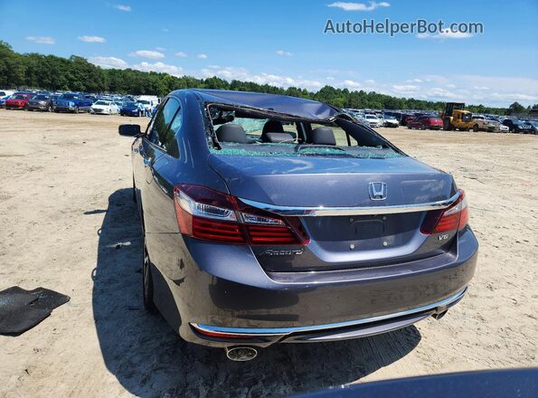 1HGCR3F86GA033009 2016 HONDA ACCORD Gray Հետևի տեսք