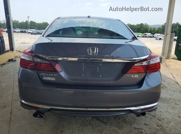 1HGCR3F87GA002187 2016 HONDA ACCORD Gray Vista trasera