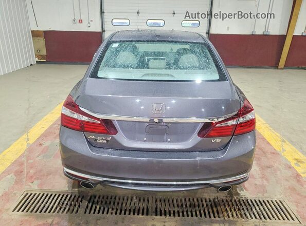 1HGCR3F88HA014978 2017 HONDA ACCORD Gray Vista trasera