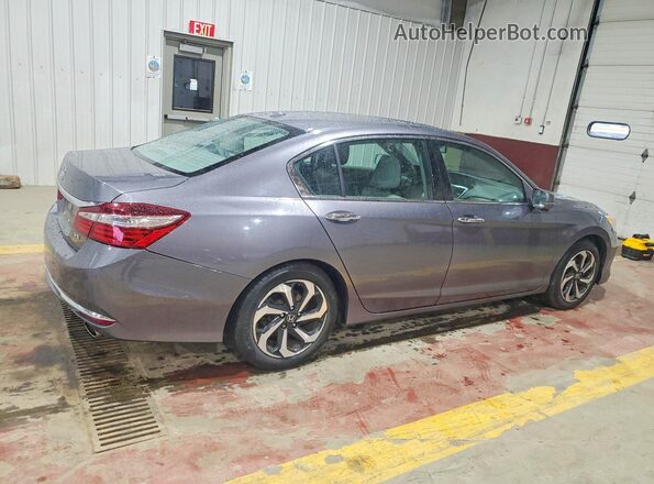 1HGCR3F88HA014978 2017 HONDA ACCORD Gray Trasero derecho
