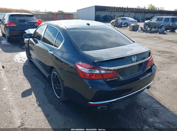 1HGCR3F90GA004565 2016 HONDA ACCORD Black Հետևի ձախ