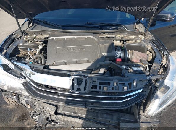 1HGCR3F90GA004565 2016 HONDA ACCORD Black Հետևի տեսք
