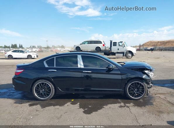 1HGCR3F90GA004565 2016 HONDA ACCORD Black Սալոնի հետևի տեսք