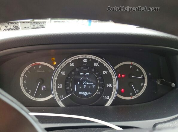 1HGCR3F92GA004292 2016 HONDA ACCORD White Instrument cluster view