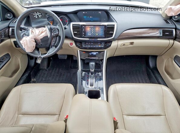 1HGCR3F92GA004292 2016 HONDA ACCORD White Dashboard view