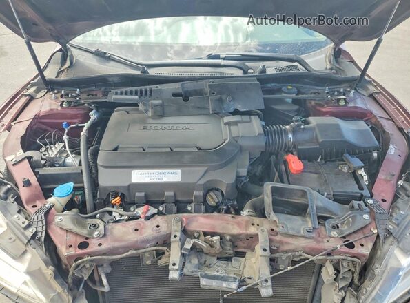 1HGCR3F94HA015103 2017 HONDA ACCORD Maroon Սալոնի հետևի տեսք