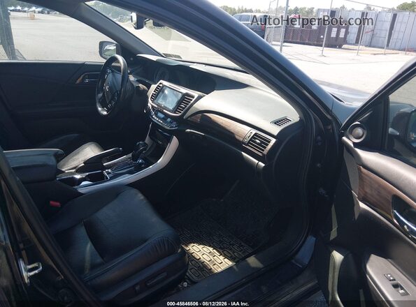 1HGCR3F95GA021121 2016 HONDA ACCORD Black Front interior view