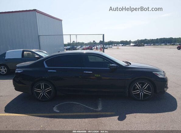 1HGCR3F95GA021121 2016 HONDA ACCORD Black Rear interior view