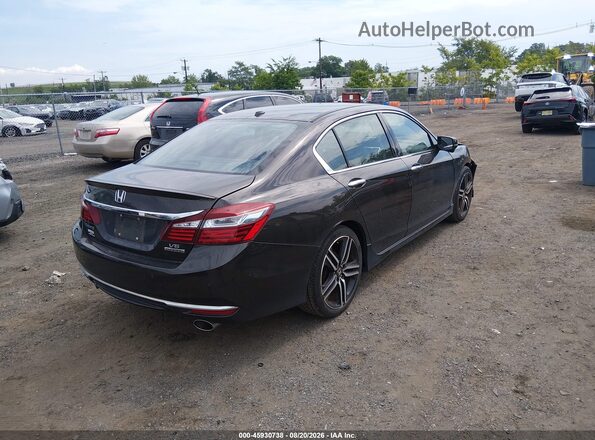 1HGCR3F96GA022598 2016 HONDA ACCORD Black Задня права чверть