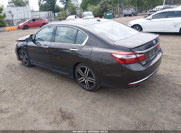 1HGCR3F96GA022598 2016 HONDA ACCORD Black Задня ліва чверть