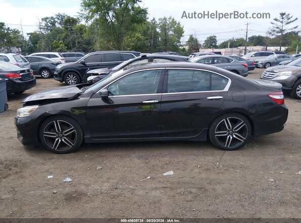 1HGCR3F96GA022598 2016 HONDA ACCORD Black Панорамний вид салону 360°