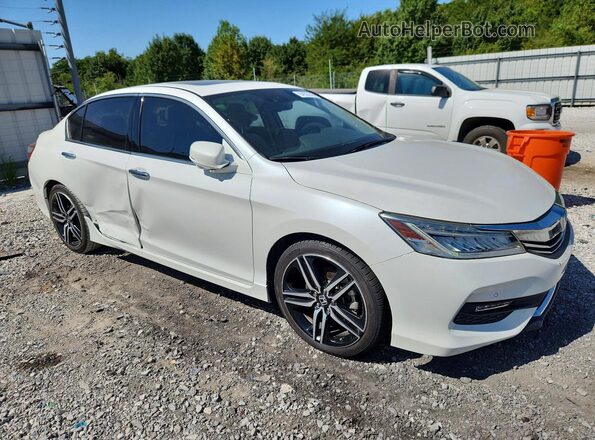 1HGCR3F97HA034423 2017 HONDA ACCORD White Передня права чверть