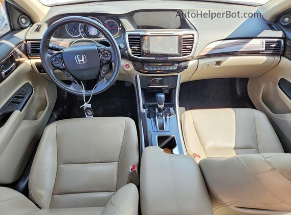 1HGCR3F97HA034423 2017 HONDA ACCORD White Вид панелі приладів