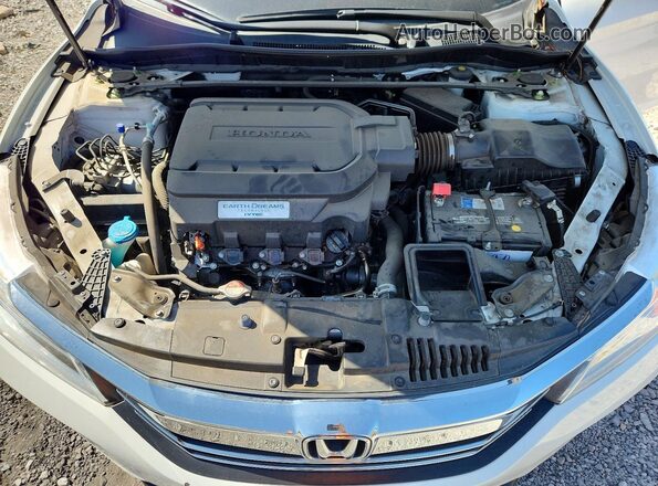 1HGCR3F97HA034423 2017 HONDA ACCORD White Вид задньої частини салону