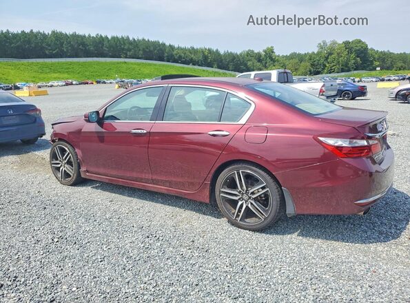 1HGCR3F98HA041400 2017 HONDA ACCORD Темно-бордовый Задняя левая четверть