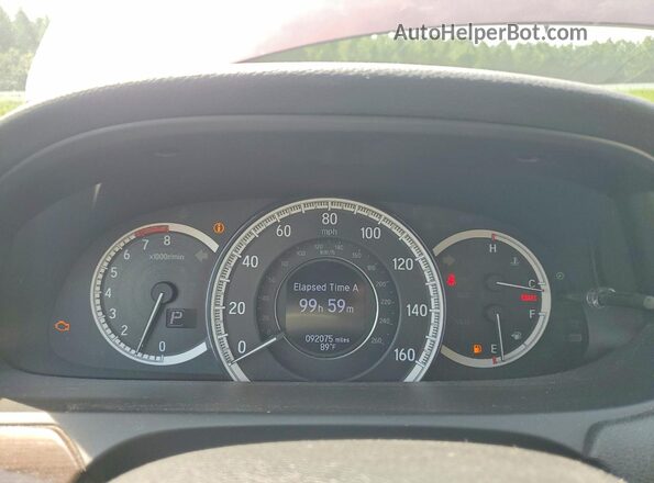1HGCR3F98HA041400 2017 HONDA ACCORD Темно-бордовый Вид щитка приборов