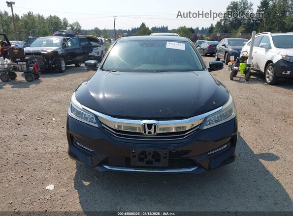1HGCR3F99GA030937 2016 HONDA ACCORD Black ხელსაწყოთა პანელის ხედი