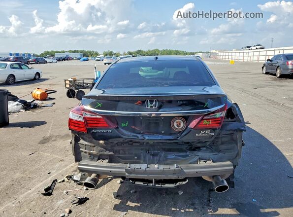 1HGCR3F99HA026307 2017 HONDA ACCORD Black უკანა ხედი