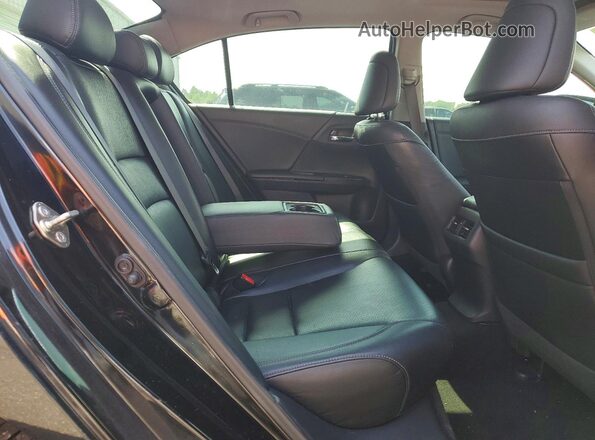 1HGCR3F99HA026307 2017 HONDA ACCORD Black უკანა სავარძლების ხედი