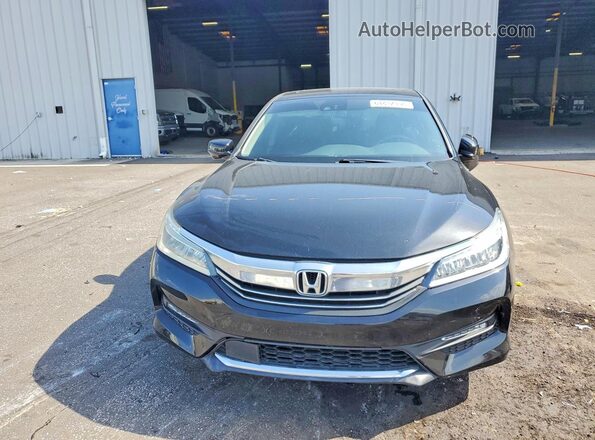 1HGCR3F99HA026307 2017 HONDA ACCORD Black წინა ხედი