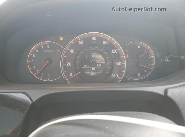 1HGCT1B30GA003648 2016 HONDA ACCORD Red Widok zestawu wskaźników