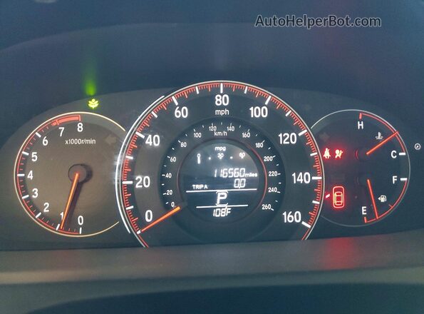 1HGCT1B72HA003963 2017 HONDA ACCORD Синий Вид щитка приборов