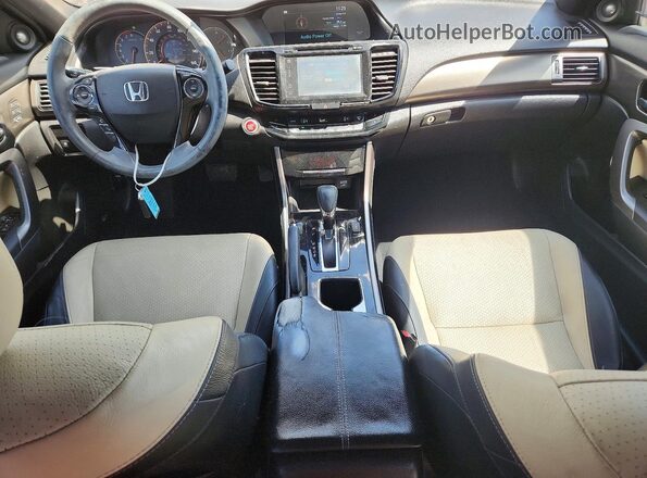 1HGCT1B81GA013536 2016 HONDA ACCORD Black წინა პანელის ხედი