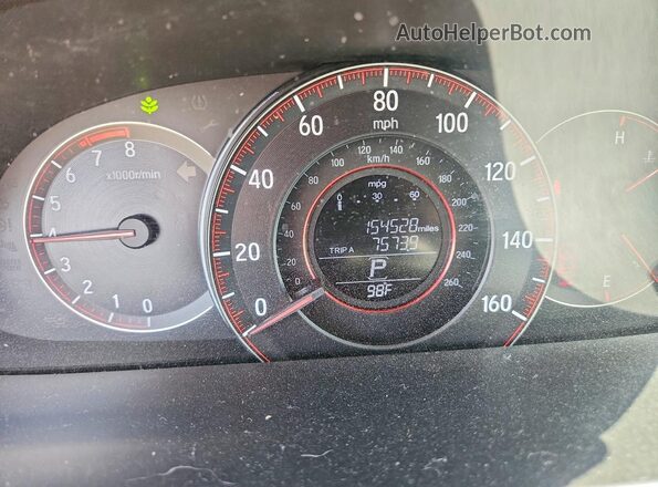 1HGCT1B81GA013536 2016 HONDA ACCORD Black ხელსაწყოთა პანელის ხედი