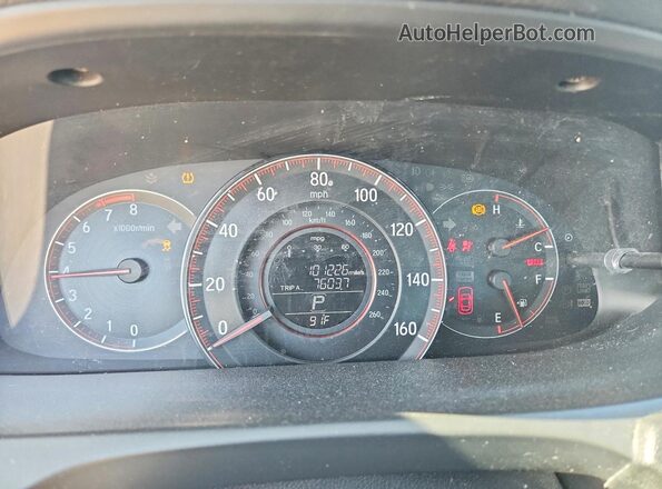 1HGCT1B86GA008249 2016 HONDA ACCORD Black ხელსაწყოთა პანელის ხედი