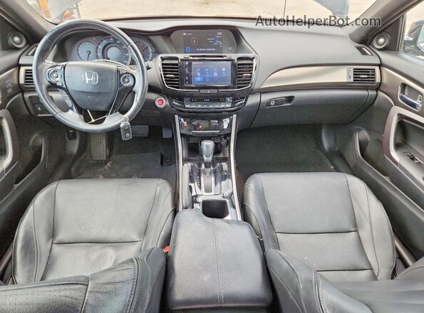 1HGCT1B87GA005229 2016 HONDA ACCORD Черный Вид панели приборов